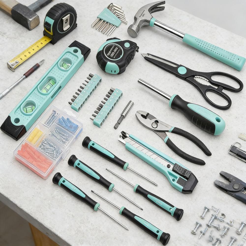 142-Piece Household Tool Kit (All-In-One with Organized Storage Case)