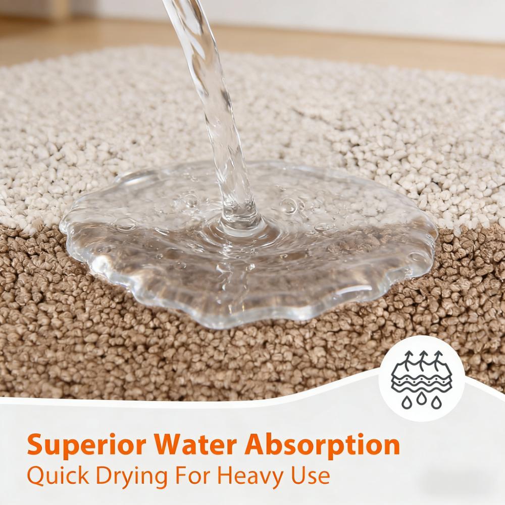 24"×36" Non-Slip Bath Mat (Super Absorbent & Machine Washable)