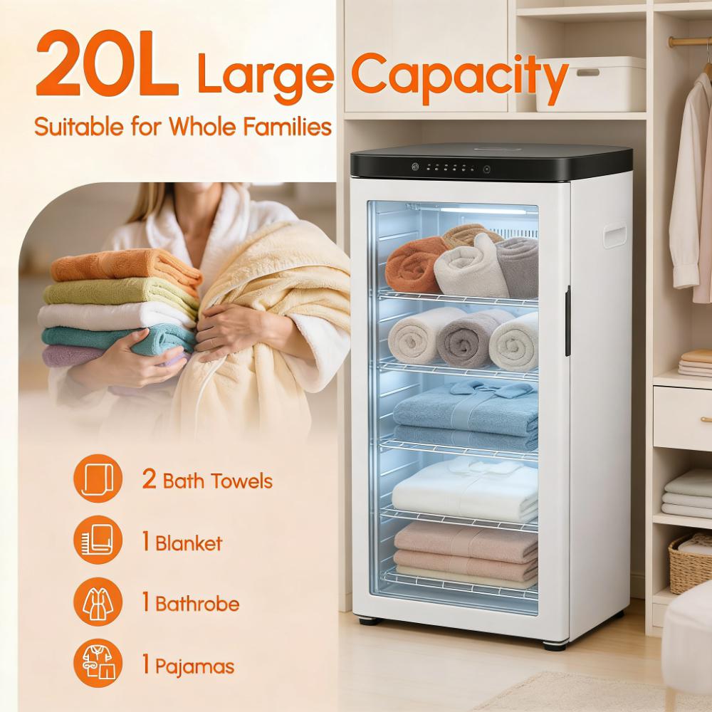 20L Towel Warmer (360° Fast Heating with Safety Protection)
