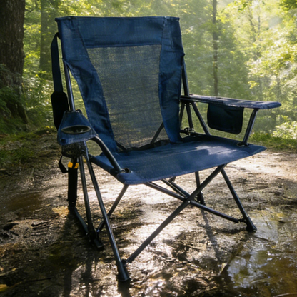 Premium Spring-Action Folding Outdoor Rocking Chair