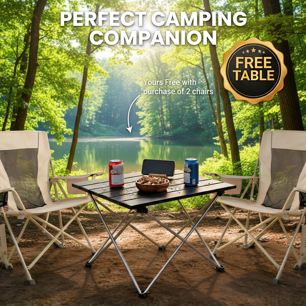 Premium Spring-Action Folding Outdoor Rocking Chair