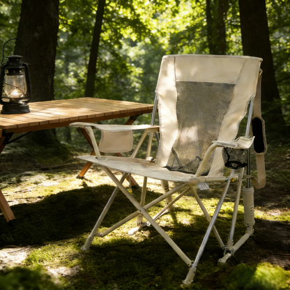 Premium Spring-Action Folding Outdoor Rocking Chair