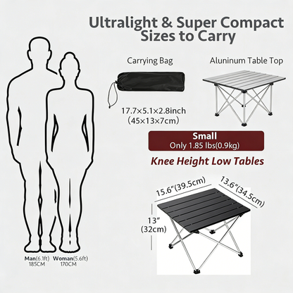 Ultralight Portable Folding Camping Table