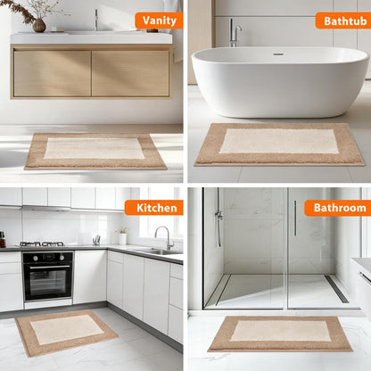 24"×36" Non-Slip Bath Mat (Super Absorbent & Machine Washable)
