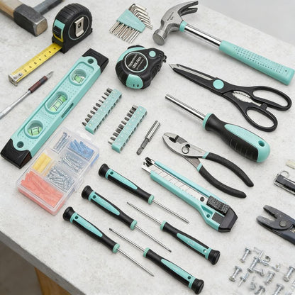 142-Piece Household Tool Kit (All-In-One with Organized Storage Case)