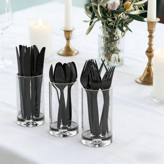 360-Count Extra Heavy Duty Black Plastic Knives (7.7 Inch)